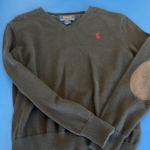 Polo by Ralph Lauren Black V-Neck Sweater
